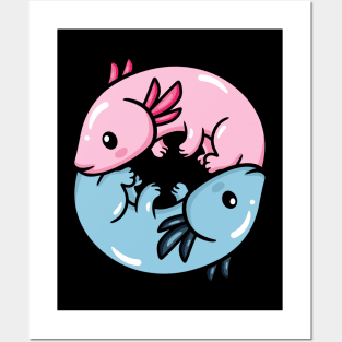 Axolotl Cute Posters and Art